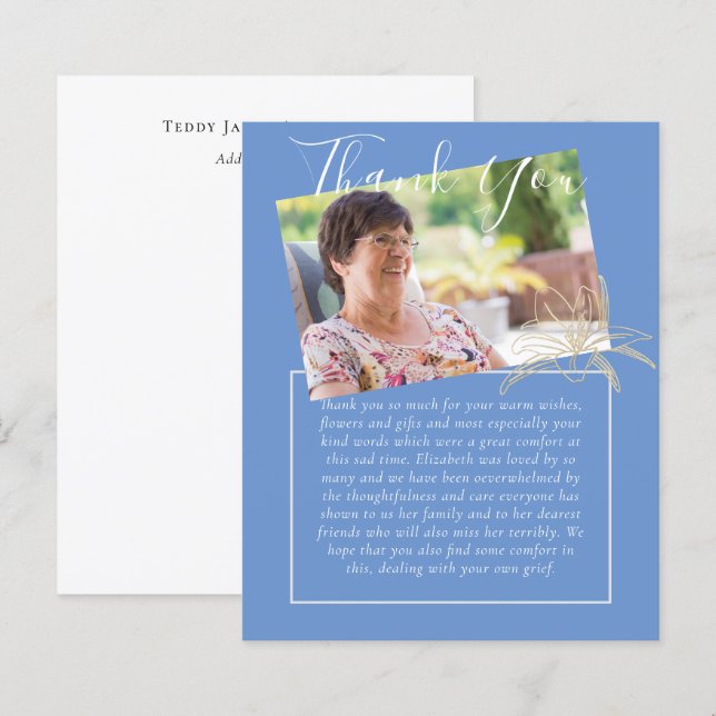 PHOTO nécrologique du mémorial du Merci BUDGET (Devant / Derrière)