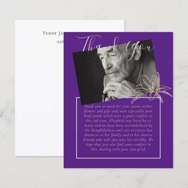 PHOTO nécrologique du mémorial du Merci BUDGET (Devant / Derrière)