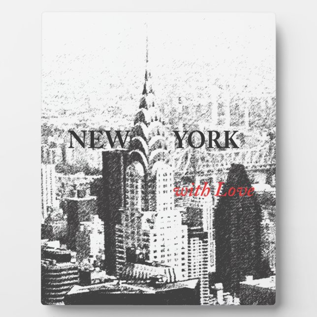 Photo New York avec la plaque d'affichage d'amour (Devant)