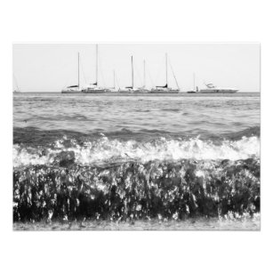 Photo noir et blanc nautique - Bateaux Seascape
