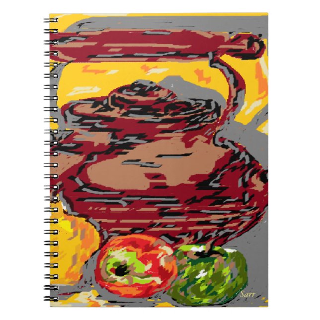 Photo Note Livre Still Life Tea Kettle avec Fruit (Devant)