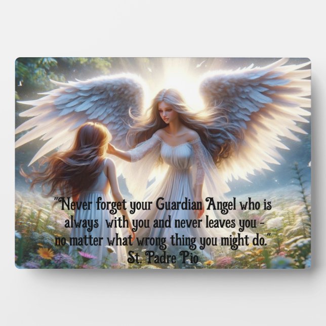 Photo N'oubliez jamais votre plaque Angel Guardian (Devant)