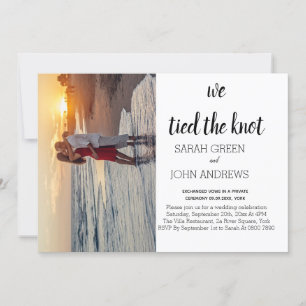 Photo Nous avons lié le noeud mariage faire-part