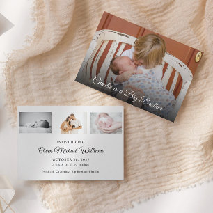 Photo Nouveau bébé Big Brother Faire-part de naiss