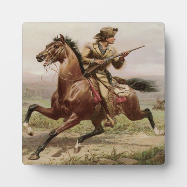 Photo Old West Buffalo Bill 1885 avec Plaque Easel (Devant)