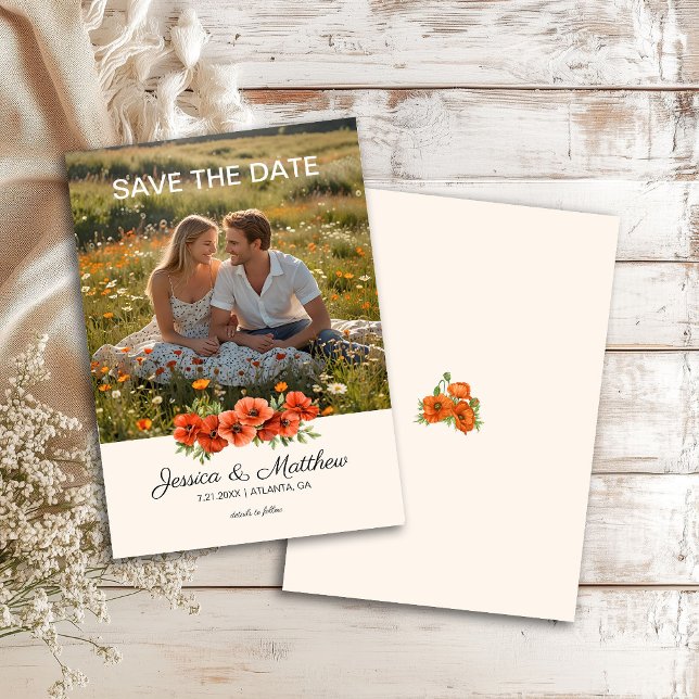 Photo Orange Poppies Wedding Script (Créateur téléchargé)