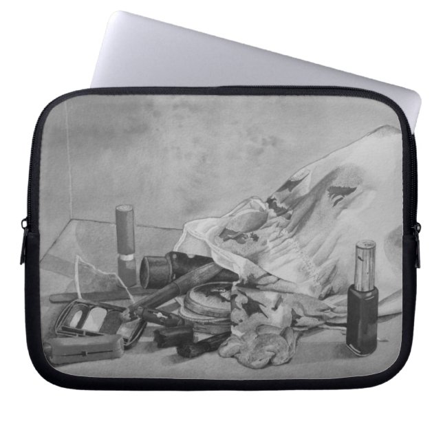 photo originale de vie morte du sac maquillage vin (Devant)
