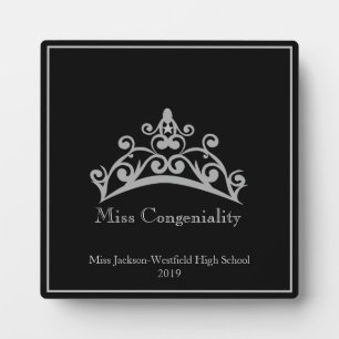Photo Pageant Couronne Diadème SLVR Plaque Miss Sympathi