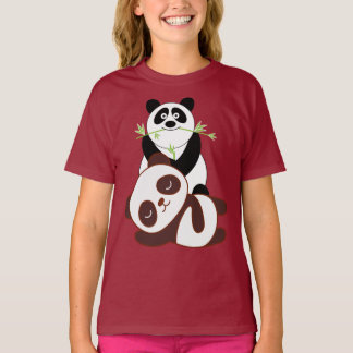 Photo panda Cute T-shirt design extraordinaire