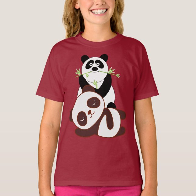 Photo panda Cute T-shirt design extraordinaire (Devant)