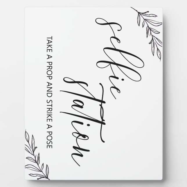 Photo Panneau de station Selfie Plaque de Tabletop avec  (Devant)