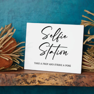 Photo Panneau de station Selfie Plaque de Tabletop avec