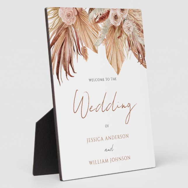 Photo Panneau d'entrée Mariage de Bohême Plaque (Côté)