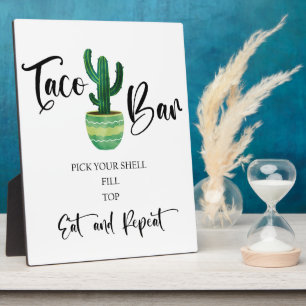 Photo Panneau Mariage Taco bar Tabletop Plaque