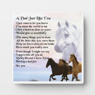 Photo Papa Poem Plaque - Cheval Design