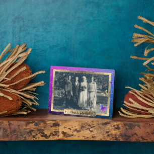 Photo Papillons rose Plaque de table avec l'Easel