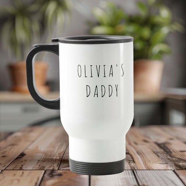 Photo Personalisée Papa Travel Mug | Cadeau person (Créateur téléchargé)