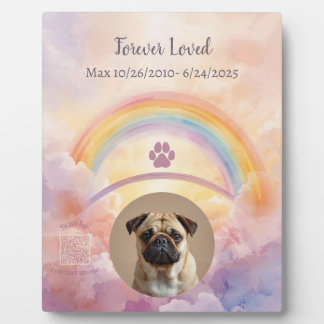 Photo Personalized Rainbow Bridge Dog Memorial Plaque