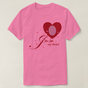 Photo Personnalisable En T-shirt Coeur