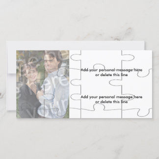 Photo personnalisable "Fausse" carte de puzzle - 1