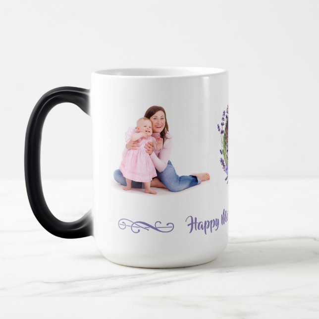 Photo personnalisable Fête des Mères Morphing Mug (Gauche)