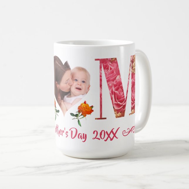 Photo personnalisable Fête des Mères Mug classique (Devant droit)