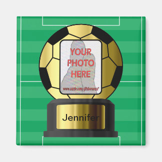Photo personnalisable magnets de balle de football