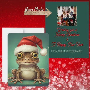 Photo personnalisé Carte de Noël au petit crapau