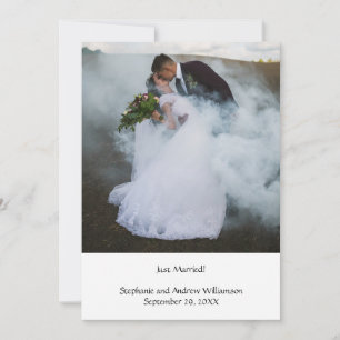 Photo Personnalisé Mariage Elopement Faire-part