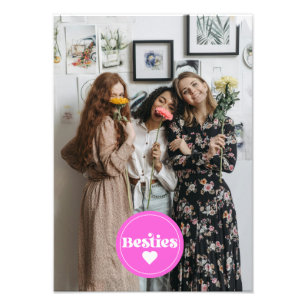 photo personnalisé meilleures amies amis typograph