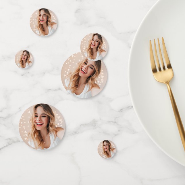 Photo personnalisée 16e anniversaire Confetti (Groupe)