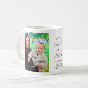Photo personnalisée 2025 Calendrier Café Mug