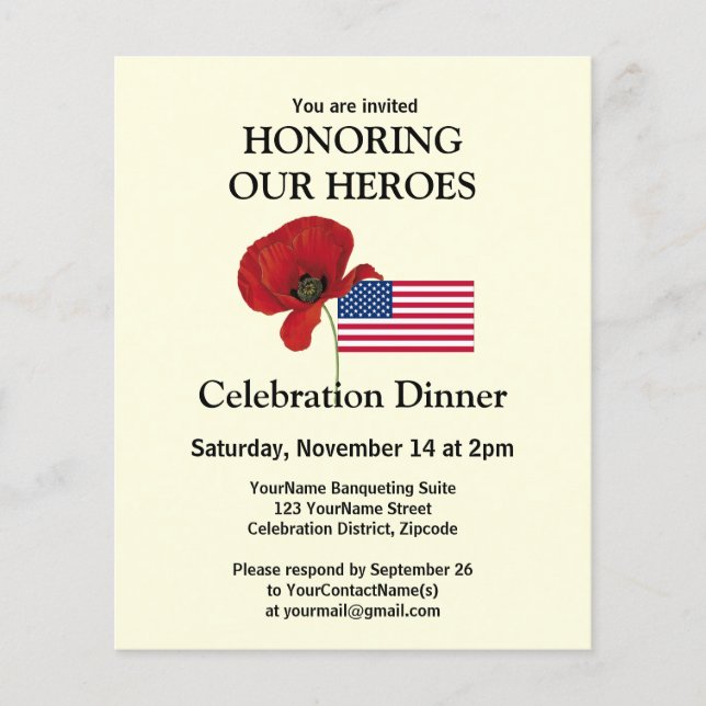 Photo personnalisée Anciens combattants américains (Devant)