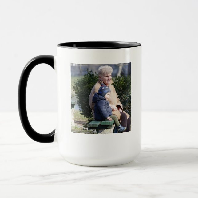 Photo personnalisée Café Mug Cadeau Anniversaire,  (Gauche)