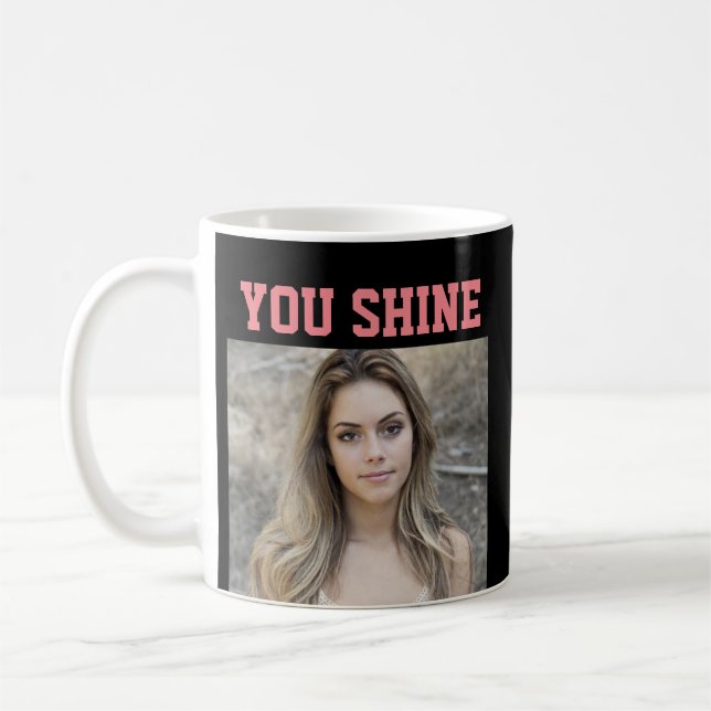 PHOTO PERSONNALISÉE CAFÉ MUG POUR LA FILLE "TU CHE (Gauche)