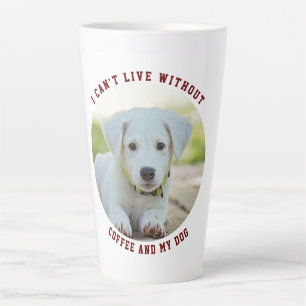 Photo personnalisée Chien Latte Mug