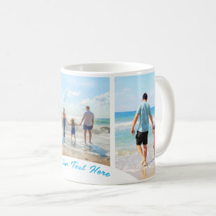 Photo personnalisée Collage de texte Mug votre fam