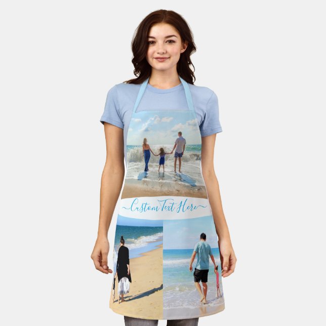 Photo personnalisée Collage de texte tablier vos p (Porté)