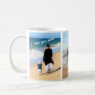Photo personnalisée Collage Texte Café Mug Votre f