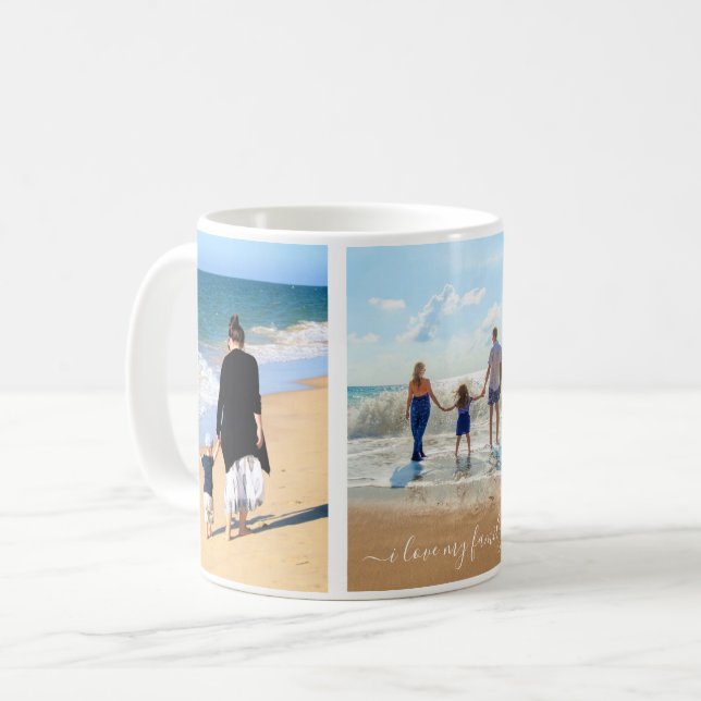 Photo personnalisée Collage Texte Mug - I Love My  (Devant gauche)