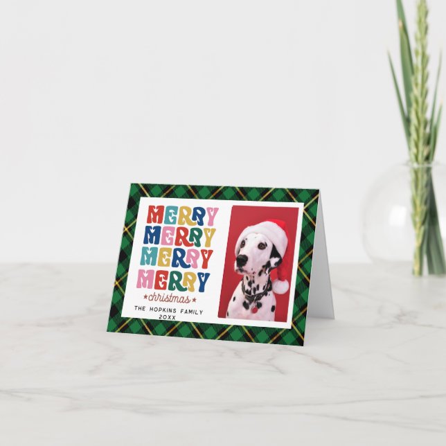 Photo personnalisée Colorée Noël Appartement Carte (Devant)