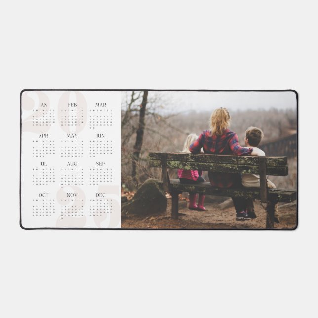 Photo personnalisée et calendrier de l'année 2025  (Recto)