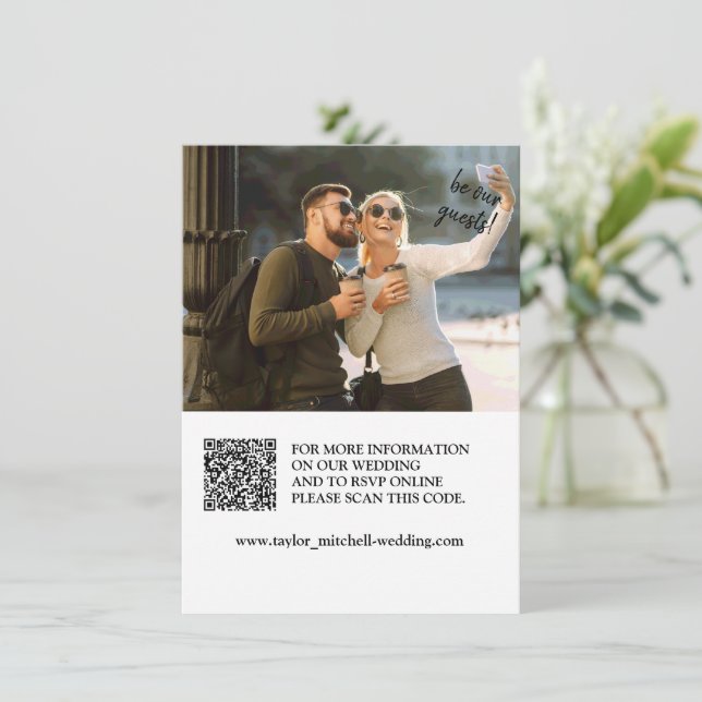 photo personnalisée et faire-part de mariage qr-co (Debout devant)