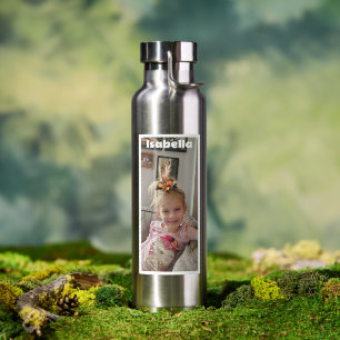 Photo personnalisée et nom Bouteille d'eau