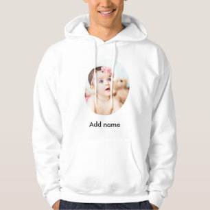 Photo personnalisée et nom Sweat - shirt à capuche