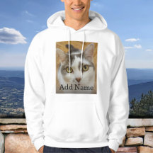 Photo personnalisée et nom Sweat - shirt à capuche