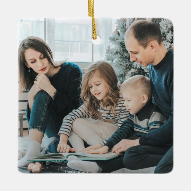 Photo personnalisée et ornement de l'année (Devant)