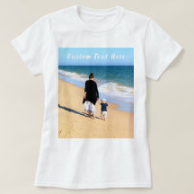 Photo personnalisée et texte T-shirt Votre propre 