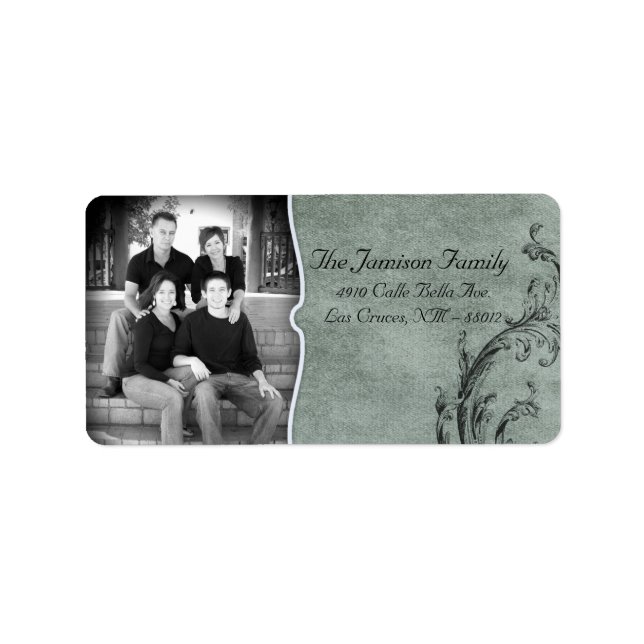 Photo personnalisée Étiquette de messagerie de Noë (Devant)