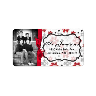 Photo personnalisée Étiquette de messagerie de Noë